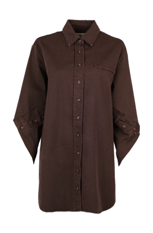 robe en jeans chocolat